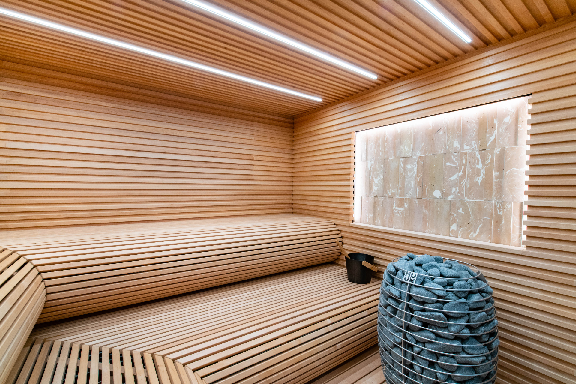 Custom indoor sauna